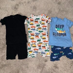 Old Navy Black and Blue Kids Pajama Set